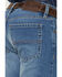 Image #4 - Cody James Men's Buffalo Stackable Medium Wash Stretch Straight Denim Jeans, Medium Wash, hi-res