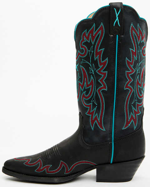 Image #3 - Twisted X Women's 12" Western Boots - Pointed Toe , Black, hi-res