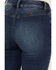 Image #2 - Shyanne Women's Celeste Dark Wash High Rise Seamed Back Stretch Bootcut Jeans, Dark Wash, hi-res