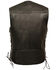 Image #2 - Milwaukee Leather Men's Buffalo Snap Braided Side Lace Vest - XBig, Black, hi-res
