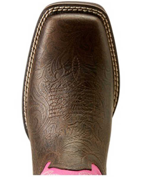 Image #4 - Ariat Women's Buckley Performance Western Boots - Broad Square Toe , Brown, hi-res