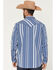 Image #4 - Moonshine Spirit&reg; Men's Bloom Striped Long Sleeve Snap Western Shirt, Blue, hi-res