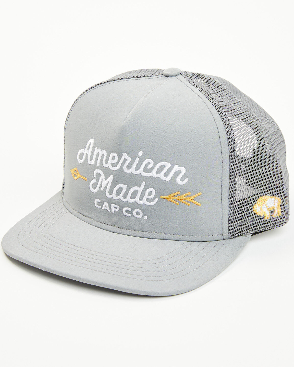 Image #1 - Hooey American Made Ball Cap, Grey, hi-res