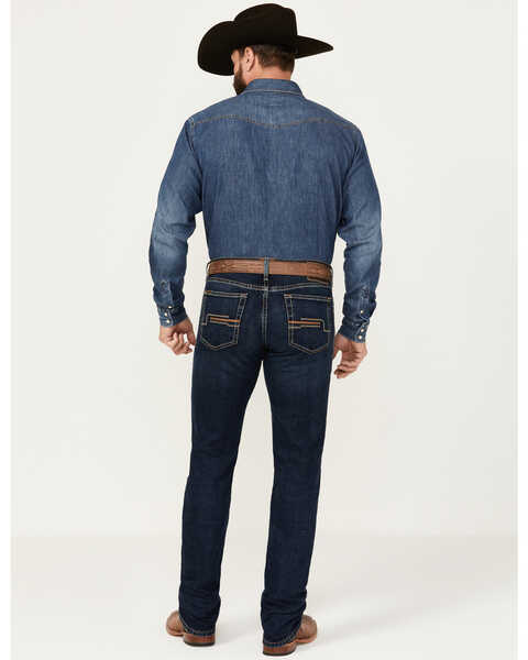 Image #3 - Ariat Men's M8 Dark Wash Modern Stretch Art Slim Denim Jeans , Dark Wash, hi-res