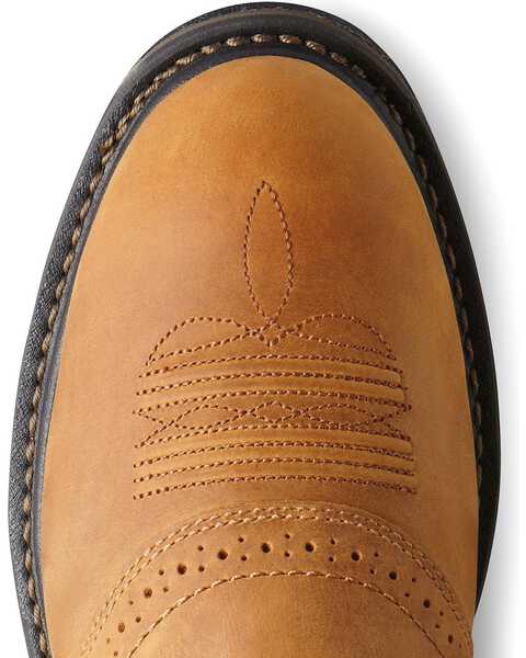 Ariat Men's Brown H20 Workhog Work Boots - Composite Toe, Aged Bark, hi-res