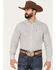 Image #1 - Ariat Men's Warwick Fitted Long Sleeve Button Down Shirt, White, hi-res