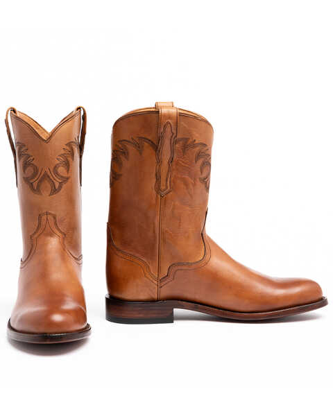 Image #1 - El Dorado Men's Handmade Embroidered Western Boots - Round Toe , , hi-res