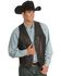 Scully Men's Whipstitch Lamb Leather Vest, Black, hi-res