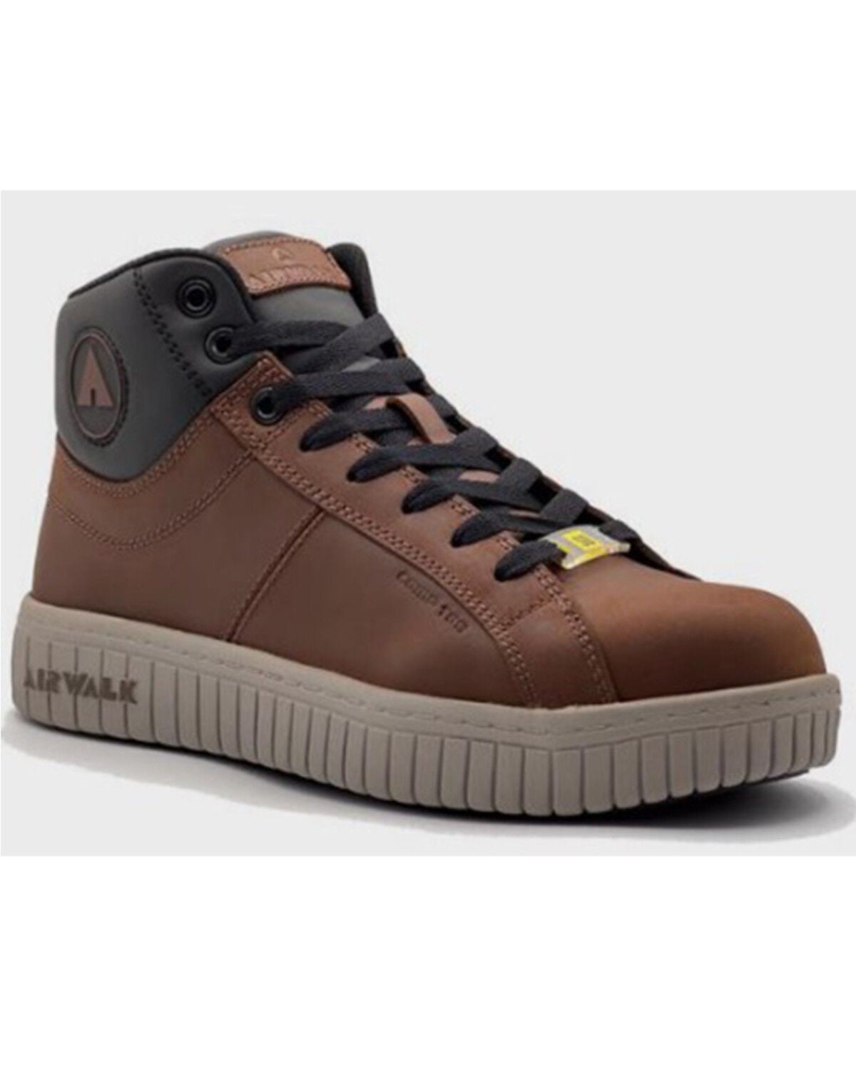 Airwalk Women's Deuce Mid Work Boots - Composite Toe, Brown, hi-res