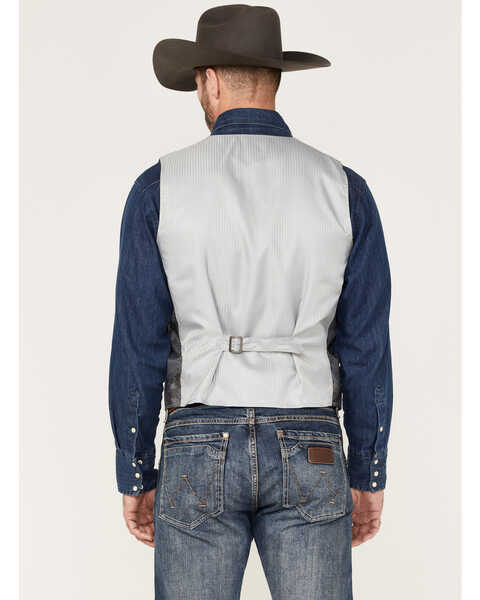 Image #4 - Cody James Men's Regal Paisley Print Vest, Silver, hi-res
