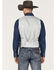 Image #4 - Cody James Men's Regal Paisley Print Vest, Silver, hi-res