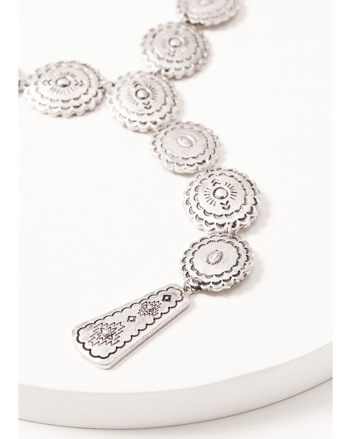 Image #2 - Shyanne Women's Shiloh Ridge Concho Jewelry Set - 2 Piece, Silver, hi-res