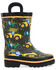 Image #2 - Western Chief Boys' Tractor Tough Rain Boots, Taupe, hi-res