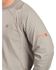 Image #2 - Ariat Men's FR Work Crew Long Sleeve T-Shirt, Silver, hi-res
