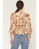 Image #4 - Shyanne Women's Horse Print Chiffon Top, Coffee, hi-res