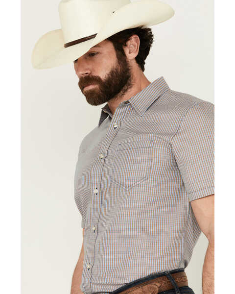 Image #2 - Gibson Men's Gold Cave Plaid Print Short Sleeve Button-Down Western Shirt , Multi, hi-res