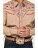 Image #3 - Rodeo Clothing Men's Embroidered Yoke Long Sleeve Snap Western Shirt, Tan, hi-res