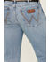 Image #4 - Wrangler Retro Men's Light Wash Flintlock Slim Bootcut Stretch Denim Jeans, Light Wash, hi-res