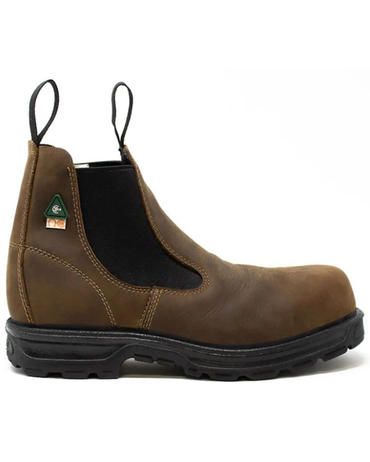 Image #2 - ROYER 6" Romeo Agility Pull-On Work Boots - Composite Toe, Brown, hi-res