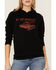 Blended Women's Keep Rollin Black Graphic Hoodie Sweater, Black, hi-res