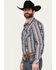 Image #2 - Rock & Roll Denim Men's Southwestern Print Long Sleeve Stretch Western Snap Shirt, Multi, hi-res