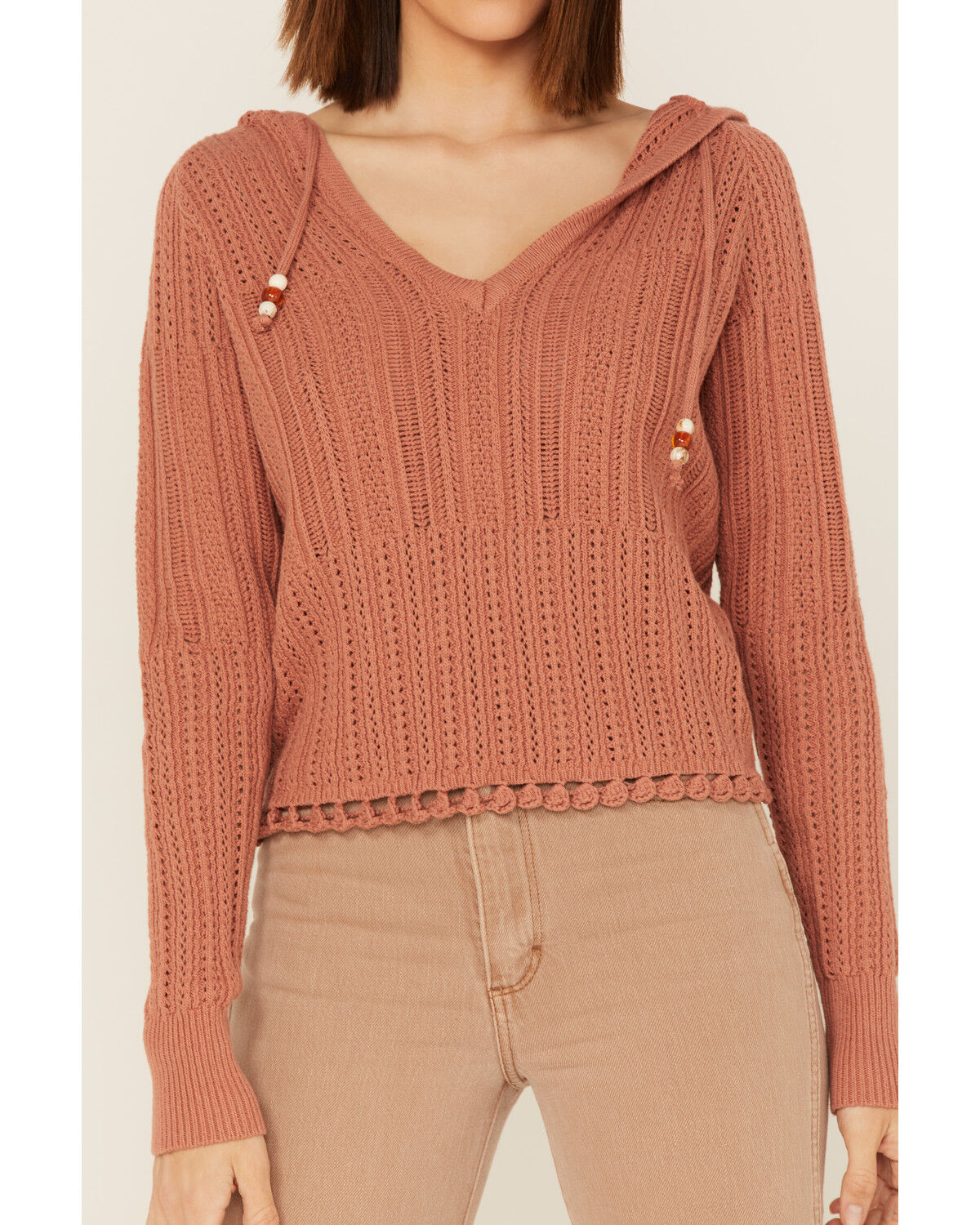 Image #4 - Heartloom Women's Devin Knit Hoodie, Rust Copper, hi-res