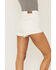 Image #4 - Shyanne Women's High Rise White Rolled Cuff Shorts, White, hi-res