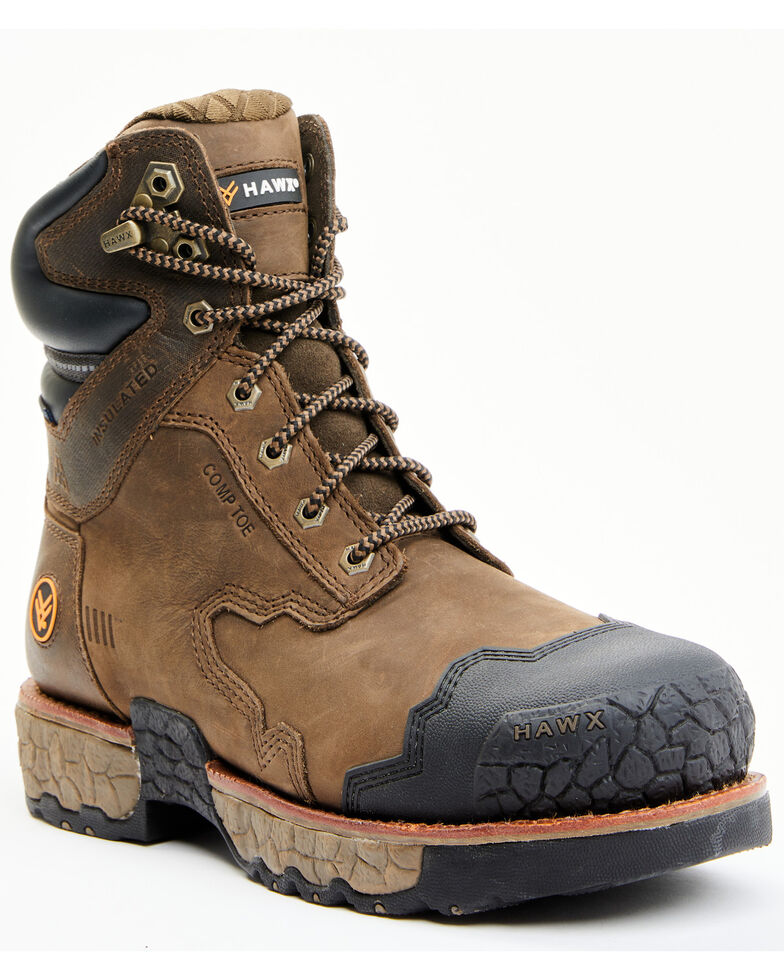 Hawx Men's Legion Sport Work Boots - Nano Composite Toe, Brown, hi-res