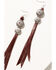 Idyllwind Women's Red Chelsea Concho & Tassel Earrings, Red, hi-res