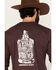 Image #4 - Moonshine Spirit Men's Whiskey Nights Long Sleeve Graphic T-Shirt, Burgundy, hi-res