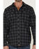 Image #3 - Cody James Men's FR Tartan Plaid Print Long Sleeve Snap Work Shirt , Black, hi-res