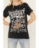 Image #3 - Youth in Revolt Women's Whiskey Rocks Skeleton Short Sleeve Graphic Tee, Black, hi-res