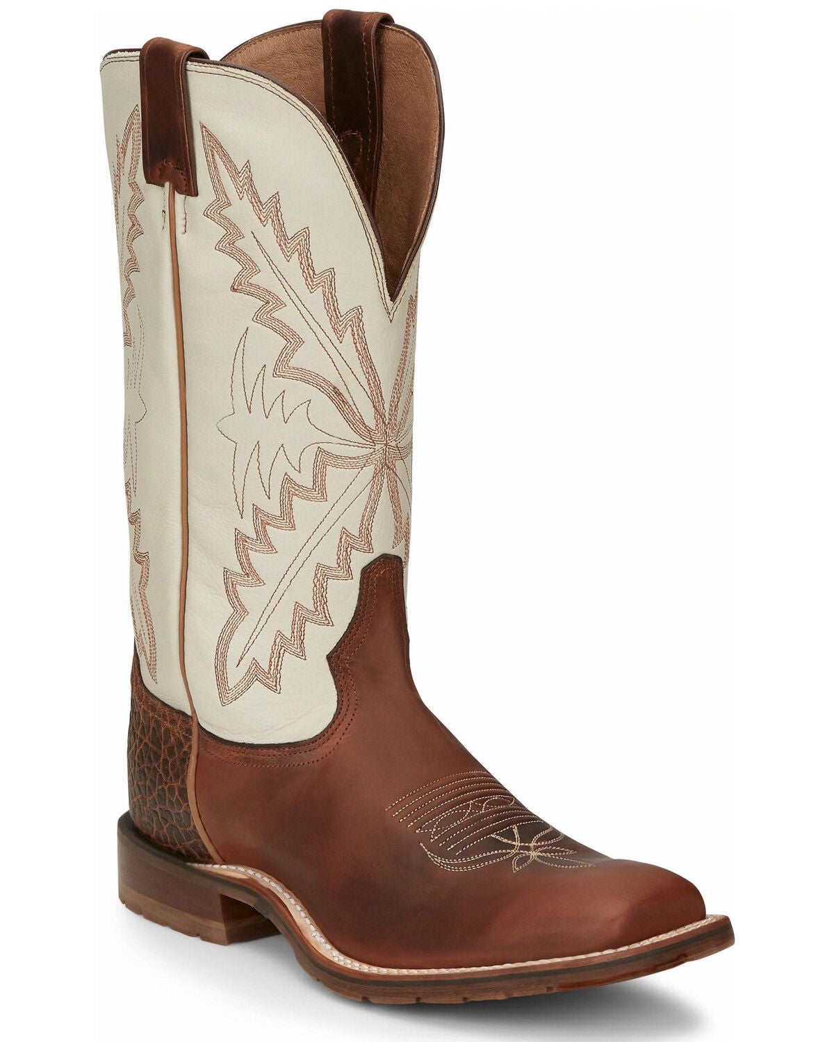 Tony Lama Men's Antonio Western Boots - Broad Square Toe, Brown, hi-res