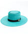 Charlie 1 Horse Women's Guardian Teal Butterfly Pin Band Fashion Straw Hat , Blue, hi-res