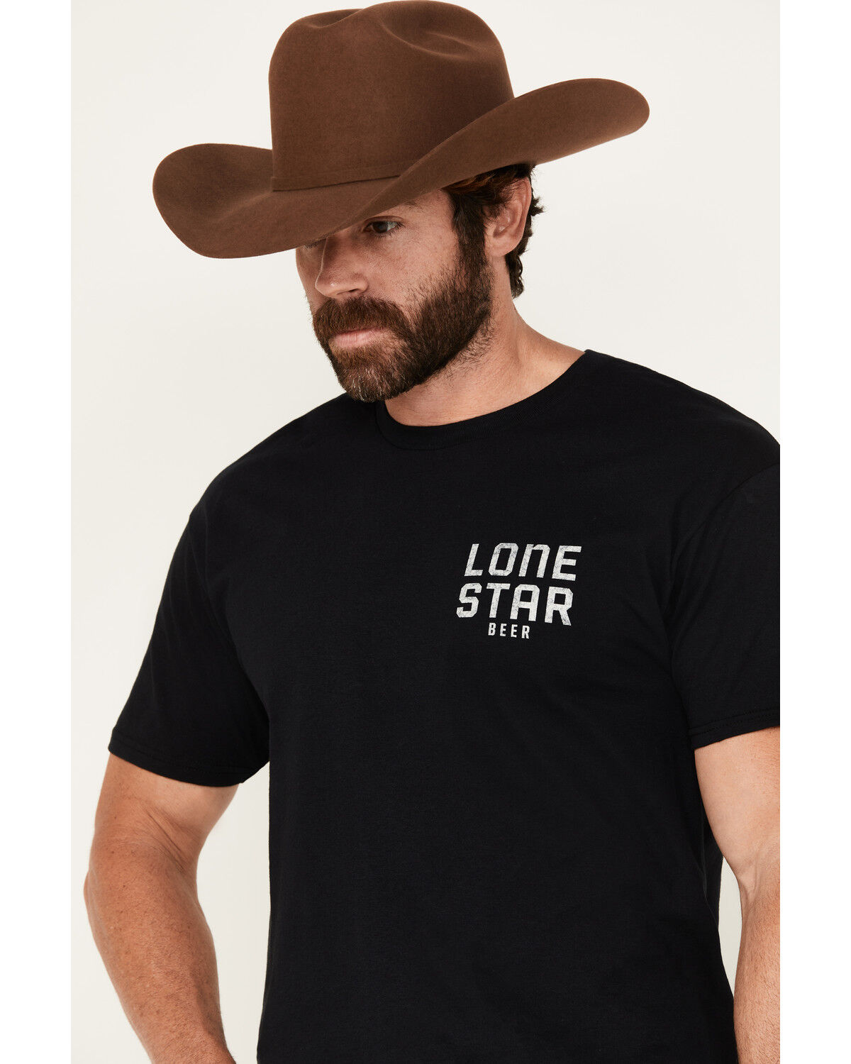 Image #3 - Changes Men's Lone Star Texas Short Sleeve Graphic T-Shirt, Black, hi-res