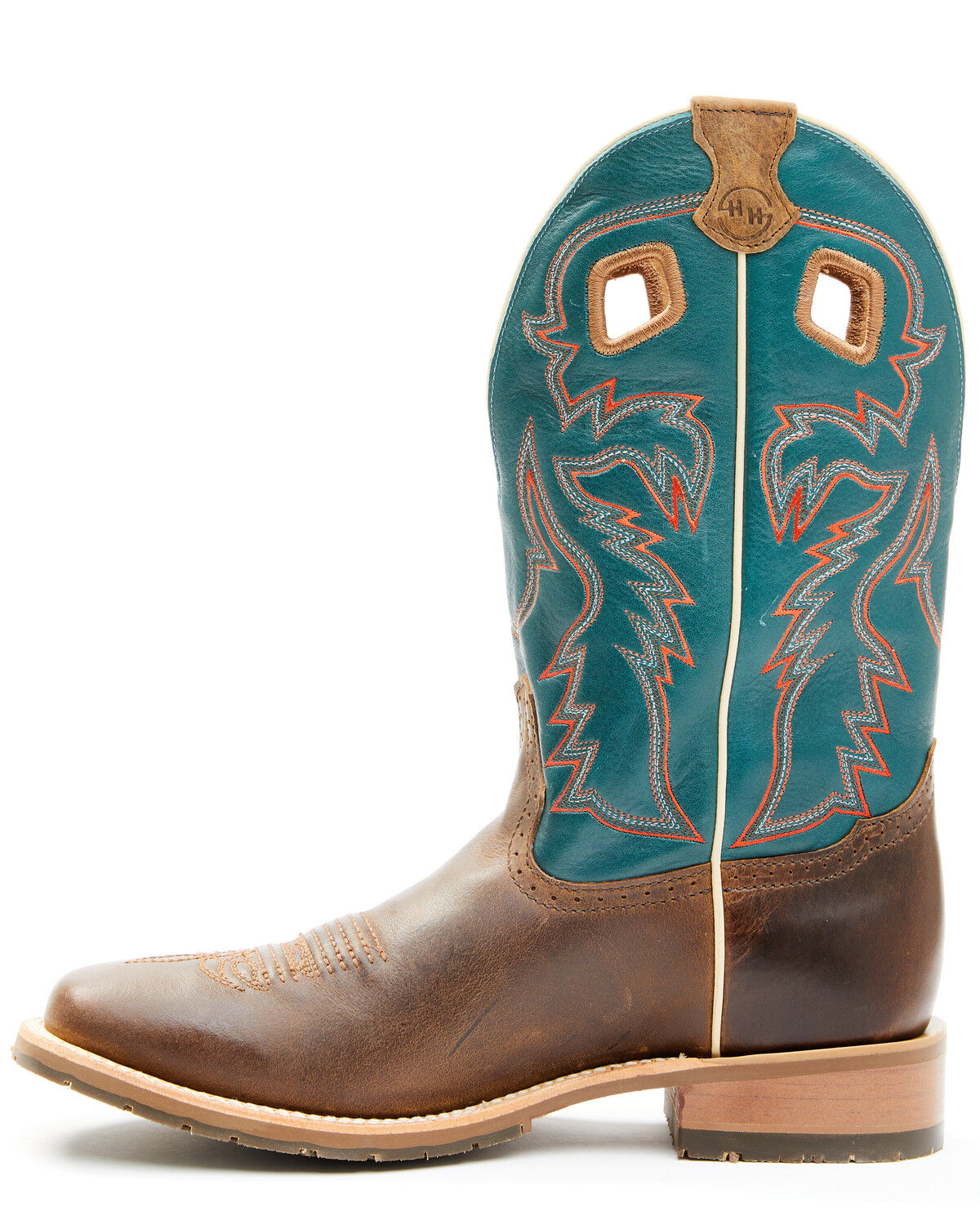 Image #3 - Double H Men's Elliott Western Boots - Broad Square Toe, Brown, hi-res