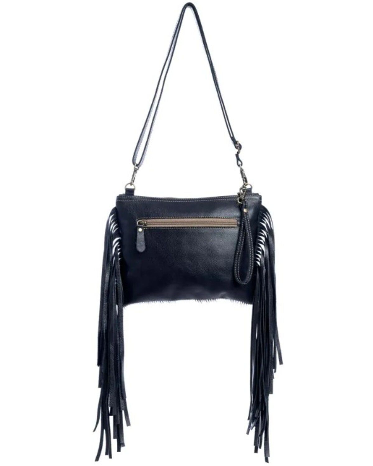 Image #2 - Myra Bag Women's Mescalaro Hill Hairon Crossbody Bag, Black/white, hi-res