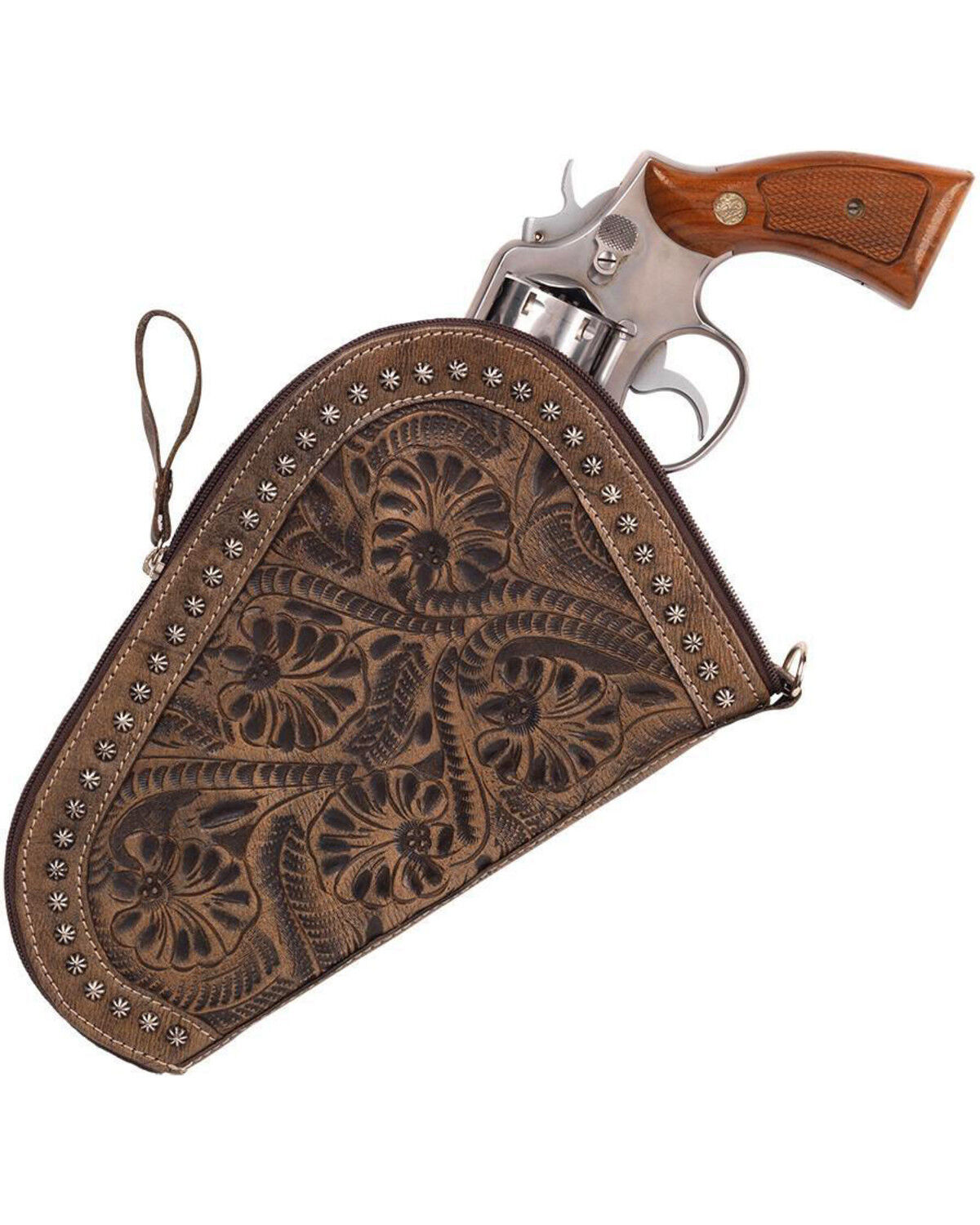 Image #2 - American West Padded Gun Case, Distressed Brown, hi-res