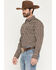 Image #2 - Cody James Men's Cowboys Legacy Southwestern Striped Long Sleeve Snap Western Shirt, Brown, hi-res