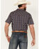 Image #4 - Cody James Men's Joe Plaid Print Short Sleeve Snap Western Shirt, Brown, hi-res