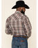 Image #3 - Stetson Men's Gray Adobe Large Plaid Long Sleeve Western Shirt , Grey, hi-res
