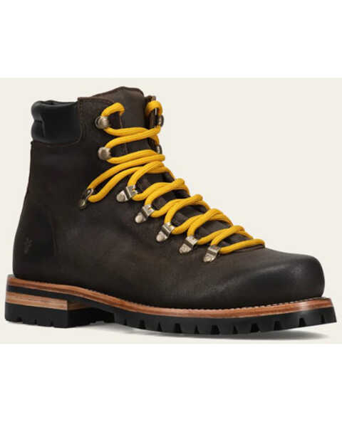 Image #1 - Frye Men's Hudson Hiker Lace-Up Boots - Round Toe , Chocolate, hi-res