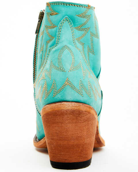 Image #5 - Caborca Silver Women's Katherine Western Booties - Round Toe, Turquoise, hi-res