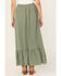 Image #4 - Originality Women's Front Yoke Midi Skirt, Sage, hi-res