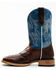 Cody James Men's Xero Gravity Hoverfly Performance Leather Western Boots - Broad Square Toe , Blue, hi-res
