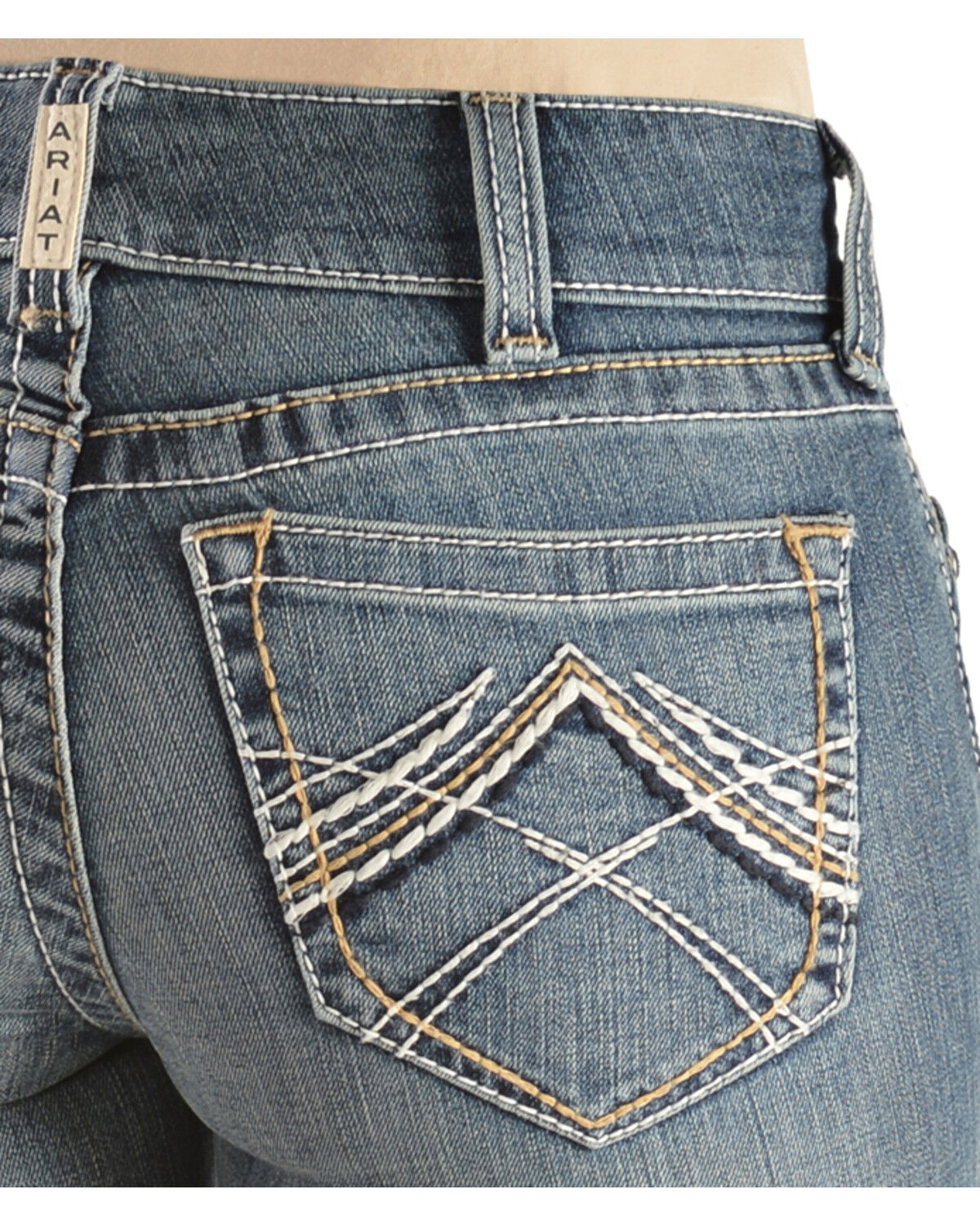 Image #3 - Ariat Women's Rainstorm Riding Jeans, Denim, hi-res