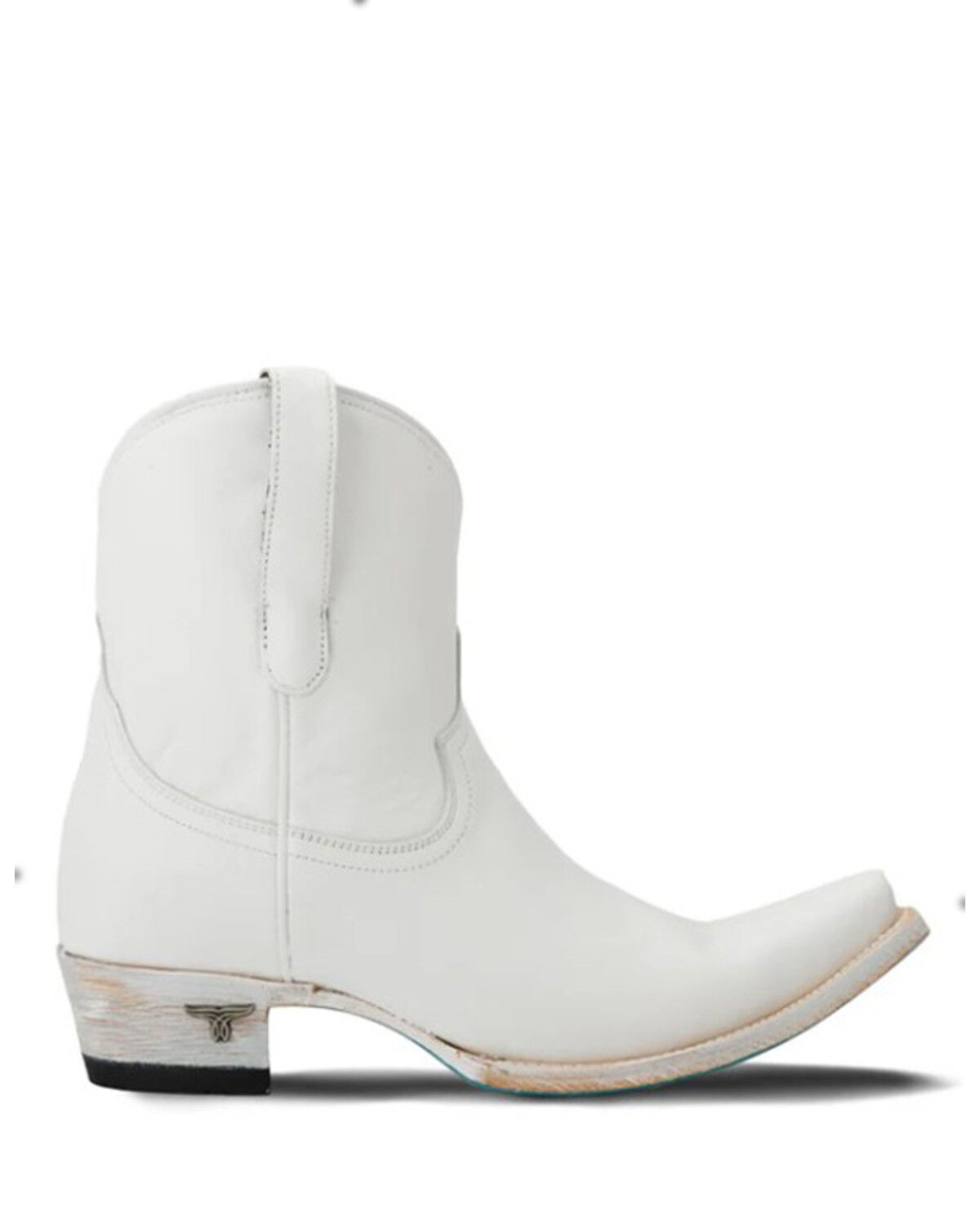 Image #2 - Lane Women's Emma Jane Western Booties - Snip Toe, White, hi-res