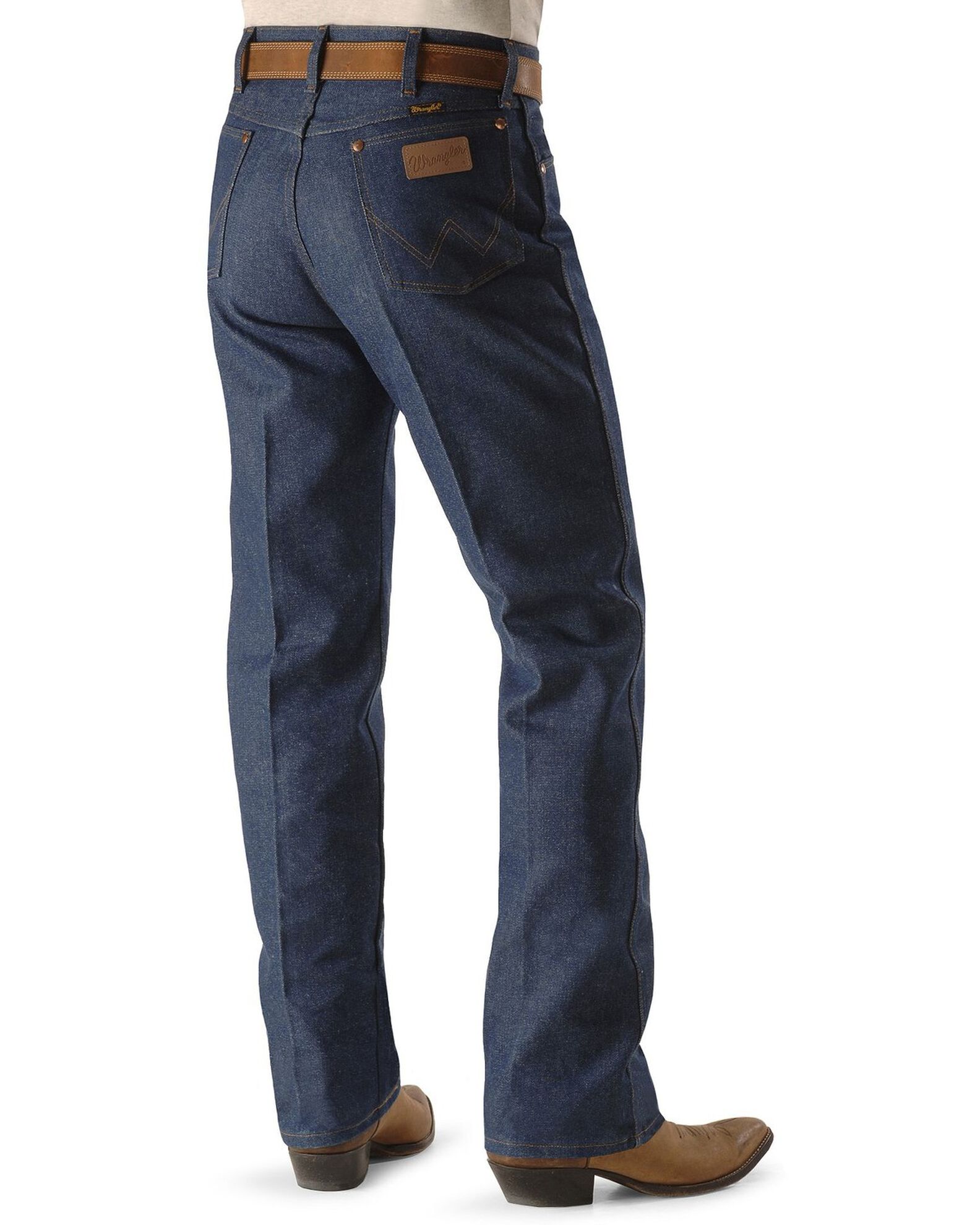 Men's Dark Wash High Rigid Cowboy Cut Straight Jeans | Sheplers