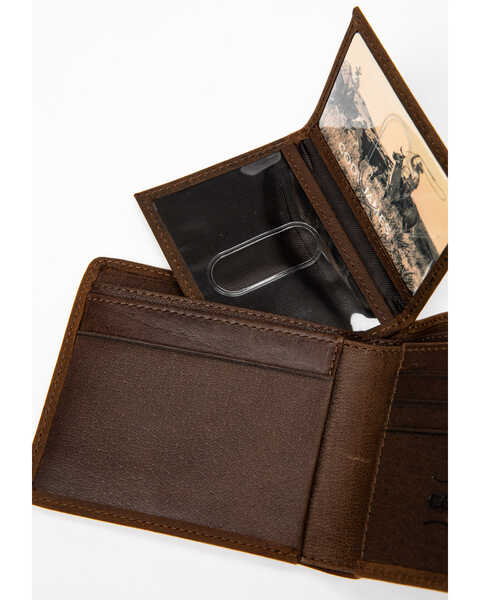 Image #4 - Cody James Men's Americana Bi-Fold Wallet, Brown, hi-res