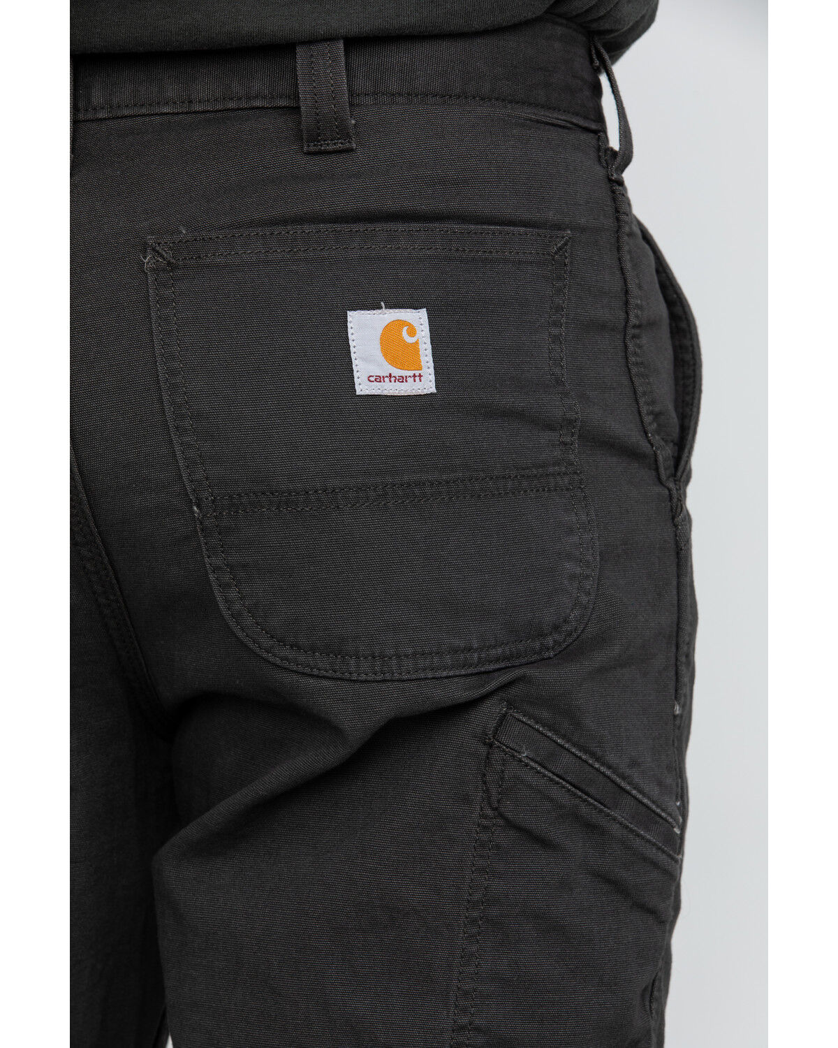 Image #4 - Carhartt Men's Peat Rugged Flex Rigby Dungaree Work Pants, Loden, hi-res
